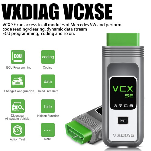 2024 Wifi VXDIAG VCX SE 6154 for VW Audi Skoda Diagnostic Tool Support DOIP UDS Protocol with Free DoNet