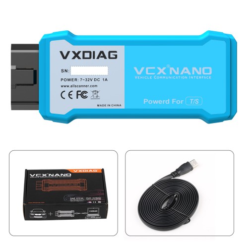 WIFI VXDIAG VCX Nano for Toyota OBD2 Diagnostic Scanner WIFI and USB Connection