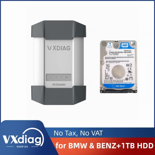 Wifi VXDIAG Multi Diagnostic Tool for BMW & BENZ 2 in 1 Scanner With 1TB SSD