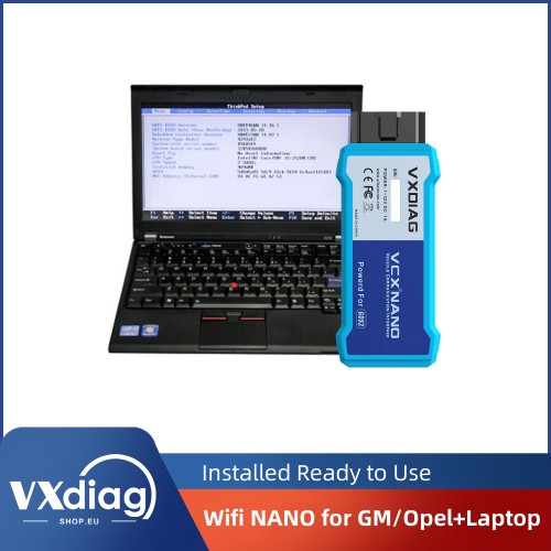 (Ready to Use) WIFI VXDIAG VCX NANO for GM/Opel GDS2 V2023.10.19 and Tech2WIN V16.02.24+ Lenovo X220 Laptop