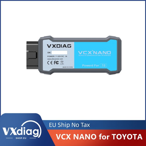 VXDIAG VCX NANO for TOYOTA Techstream V18.00.008 Compatible with SAE J2534 2000-2023