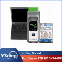 [Use Directly] VXDIAG VCX SE DOIP Full Brands with 2TB HDD Software Pre-installed on Second-Hand Lenovo T440P Laptop