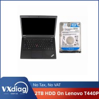 [Installed Well] 2TB HDD with Full Brands Software for VXDIAG VCX SE Pre-installed On Lenovo T440P I7 CPU Laptop WIFI With 8GB Memory