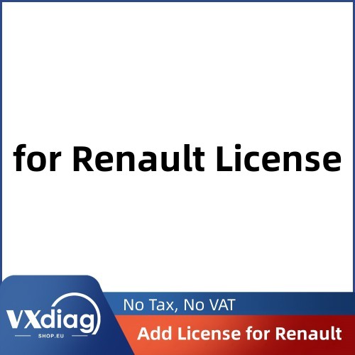VXDIAG Add License for Renault for VXDIAG VCX SE & VXDIAG Multi Diagnostic Tool
