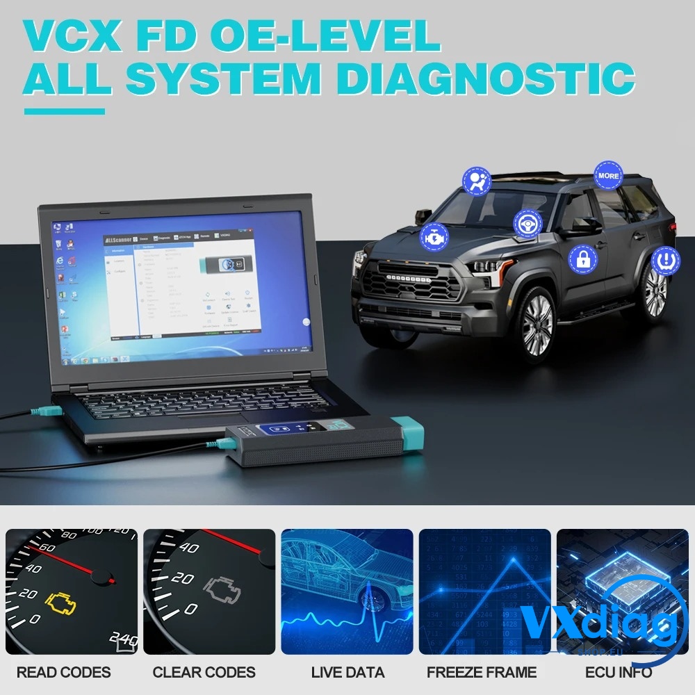 VCX FD for GM Ford/Mazda all system diagnosis 